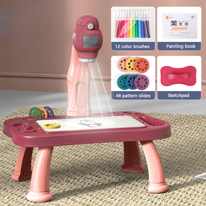 Kids Toys Learning - Smart Projektor Kinder Malerei Tisch Set
