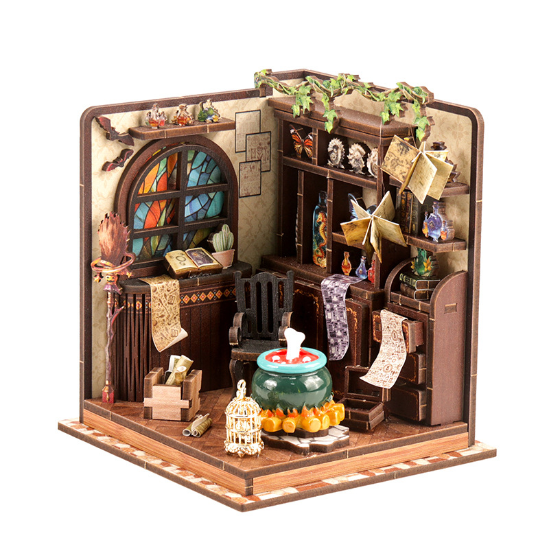 Dollhouse Furniture Set - DIY Holz Miniatur Modell Kit Zaubertrank