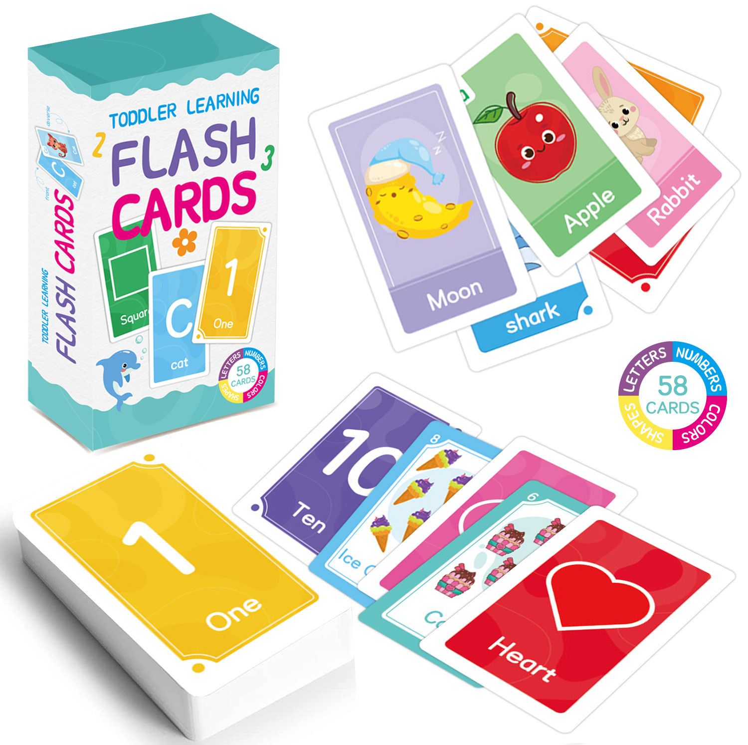 58 Stück ABC-Alphabet-Lernkart – Card Game Kids Bewertung und Preis