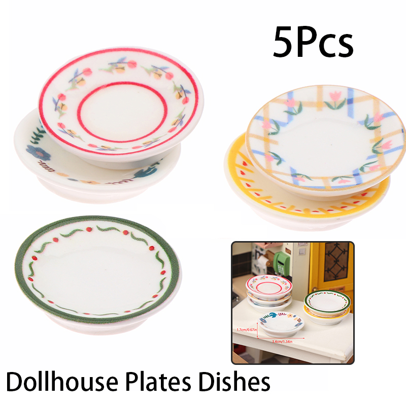 5Pcs 1/12 Puppenhaus Mini Plat – Dollhouse Furniture Set Bewertung und Preis