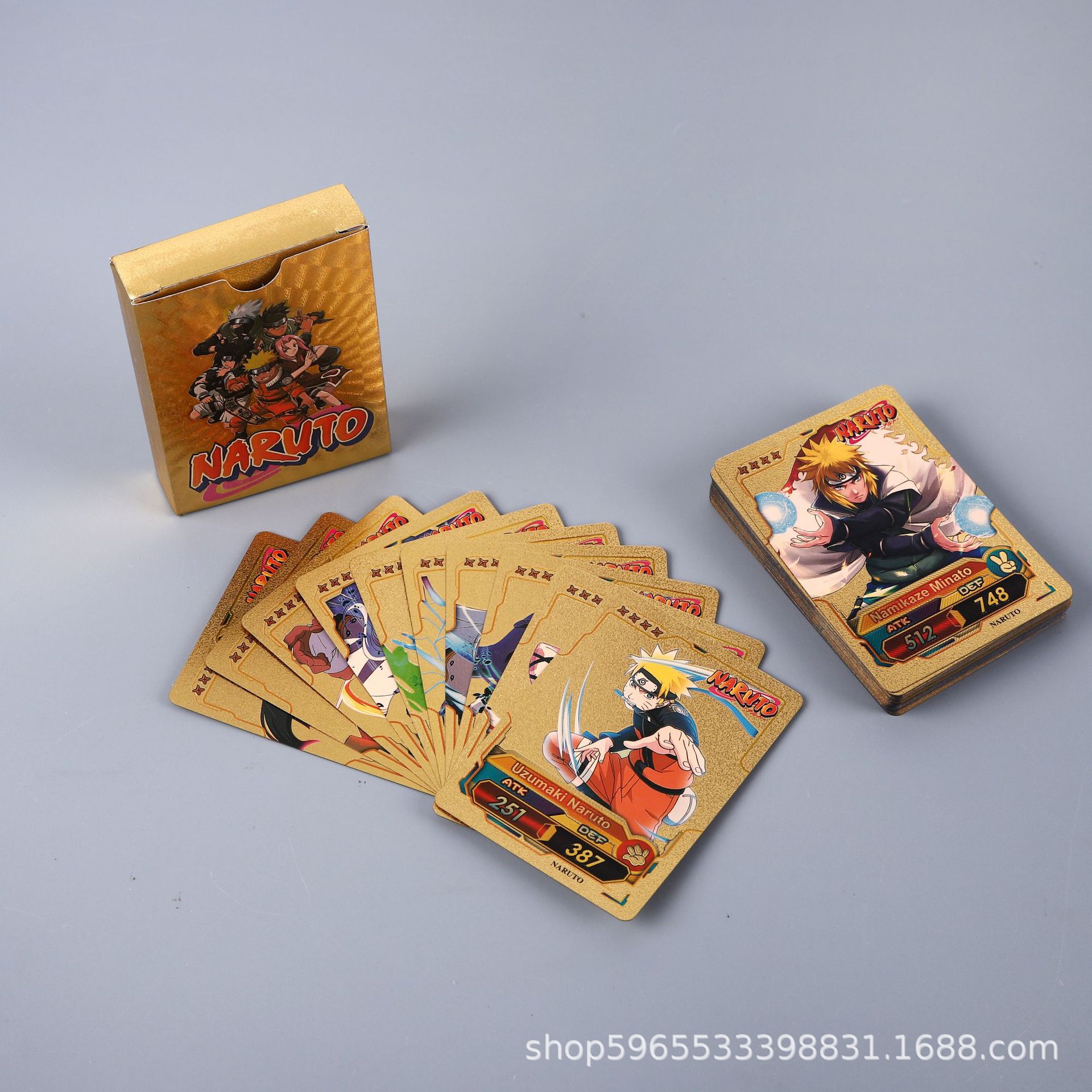 55 Stück Naruto Karten Gold En – Card Game Kids Bewertung und Preis