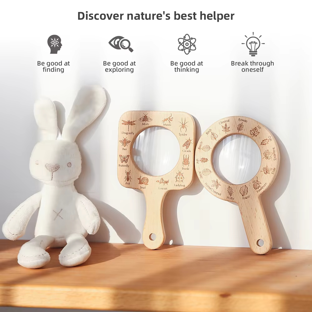 Hölzerne Lupe für Kinder zum B – Kids Toys Learning Bewertung und Preis