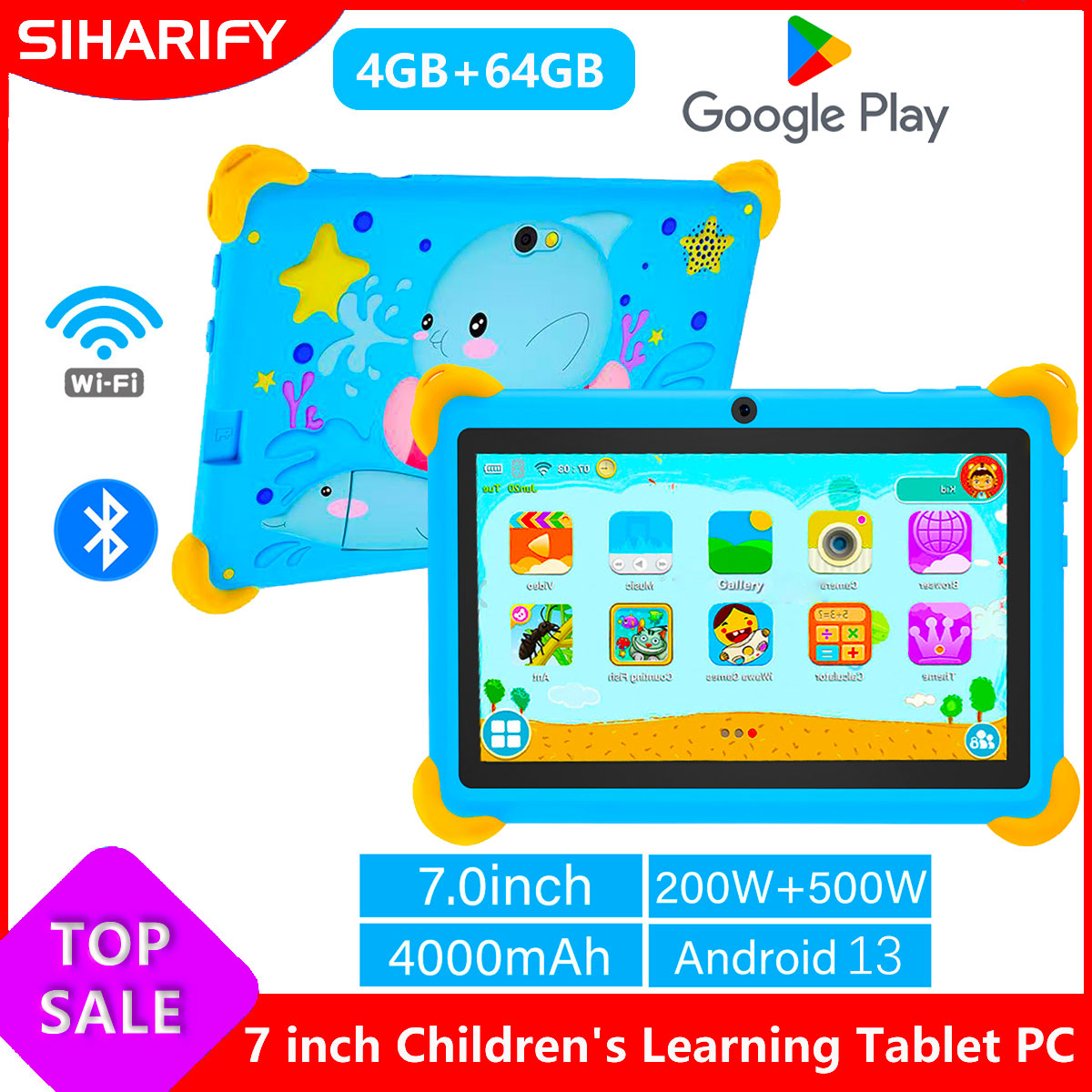 7 Zoll 5G Kinder-Tablet mit An – Learning Tablet Kids Bewertung und Preis