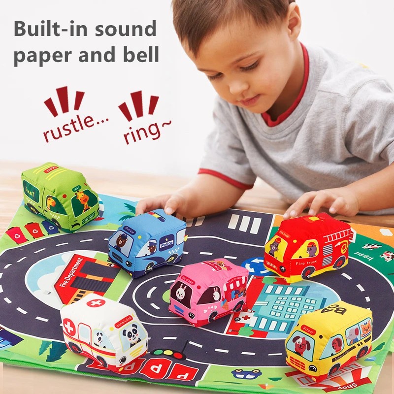 Weiches Auto-Spielzeug-Set mit – Kids Toys Learning Bewertung und Preis