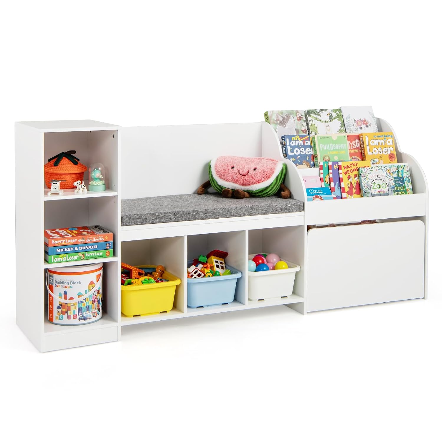 Kinder-Bücherregal mit Leseeck – Kids Toys Drawers Bewertung und Preis