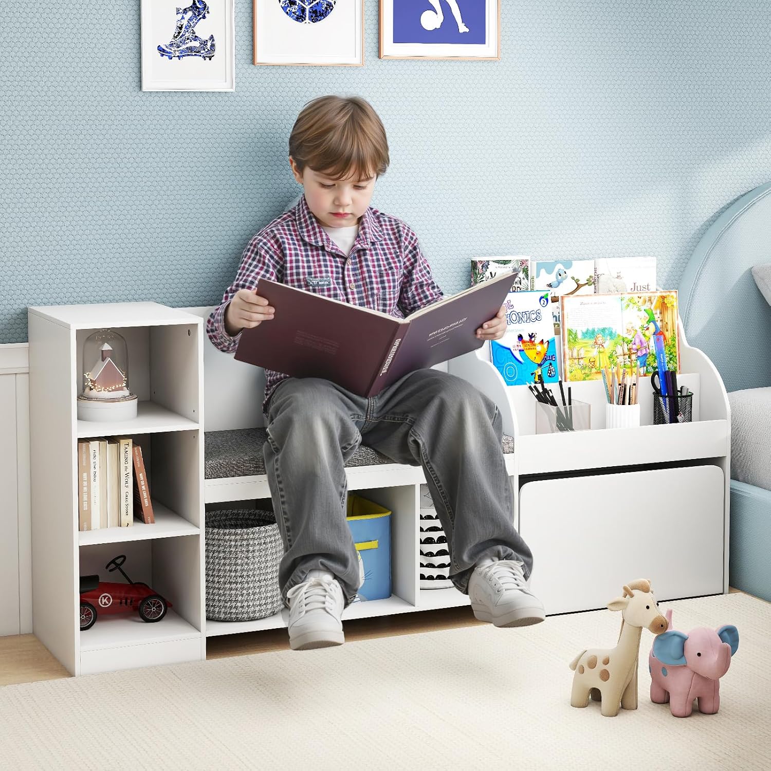 Kinder-Bücherregal mit Leseeck – Kids Toys Drawers Bewertung und Preis