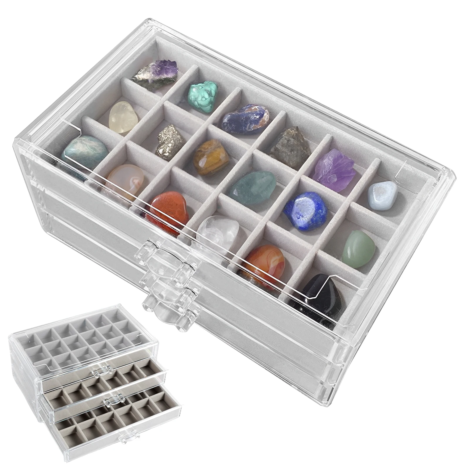 Rock-Vitrine, 3 Schubladen, Ro – Kids Toys Drawers Bewertung und Preis
